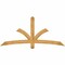 Ekena Millwork Davenport Rough Sawn Timber Gable Bracket, Western Red Cedar, 72"W x 33"H x 2"D x 4"F, 11/12 Pitch GBW072X33X0204DAV00RWR - alternate 1